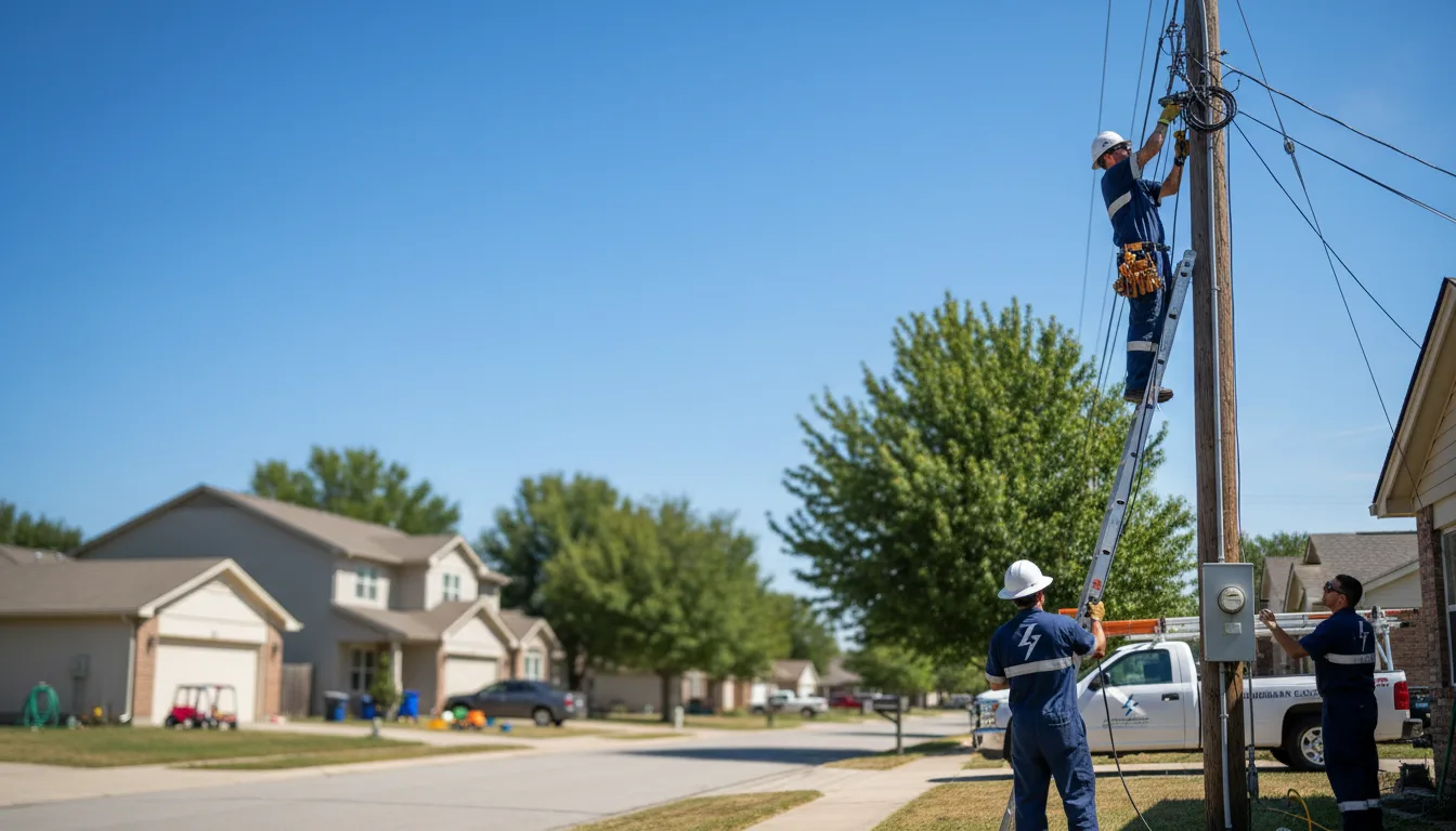 Residential electrician providing installation services in Gwinner, ND